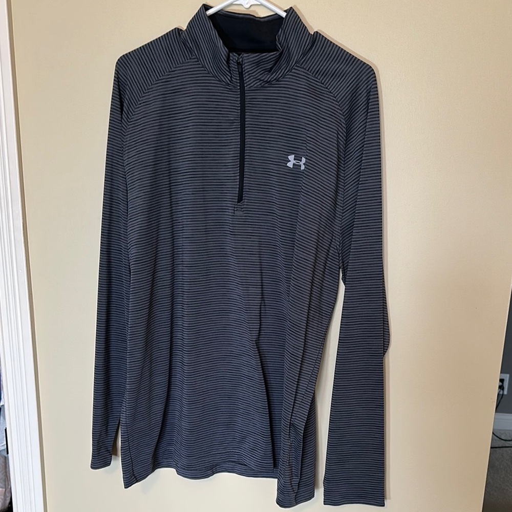 Under Armour Black Striped Pullover